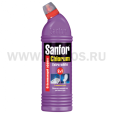 Sanfor CHLORUM 750мл Ультра белый 2в1для чист/дезинф. Ч/с