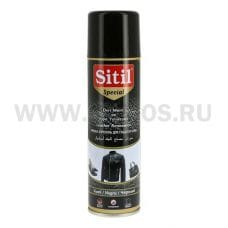 SITIL 250мл Аэрозоль краска для гладкой кожи Черный