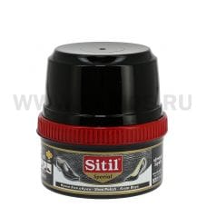 SITIL 200мл Крем-блеск для обуви Черный