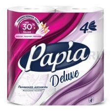 Бумага туалетная  Papia Deluxe 4-сл бл 4