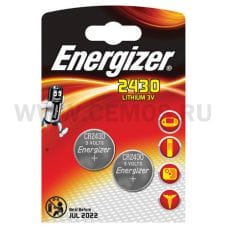 Energizer батарейки LITHIUM CR Miniature 2430 бл2***