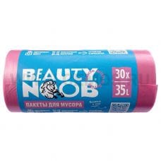 Beauty Noob Пакет для мусора 35л бл30 розовый
